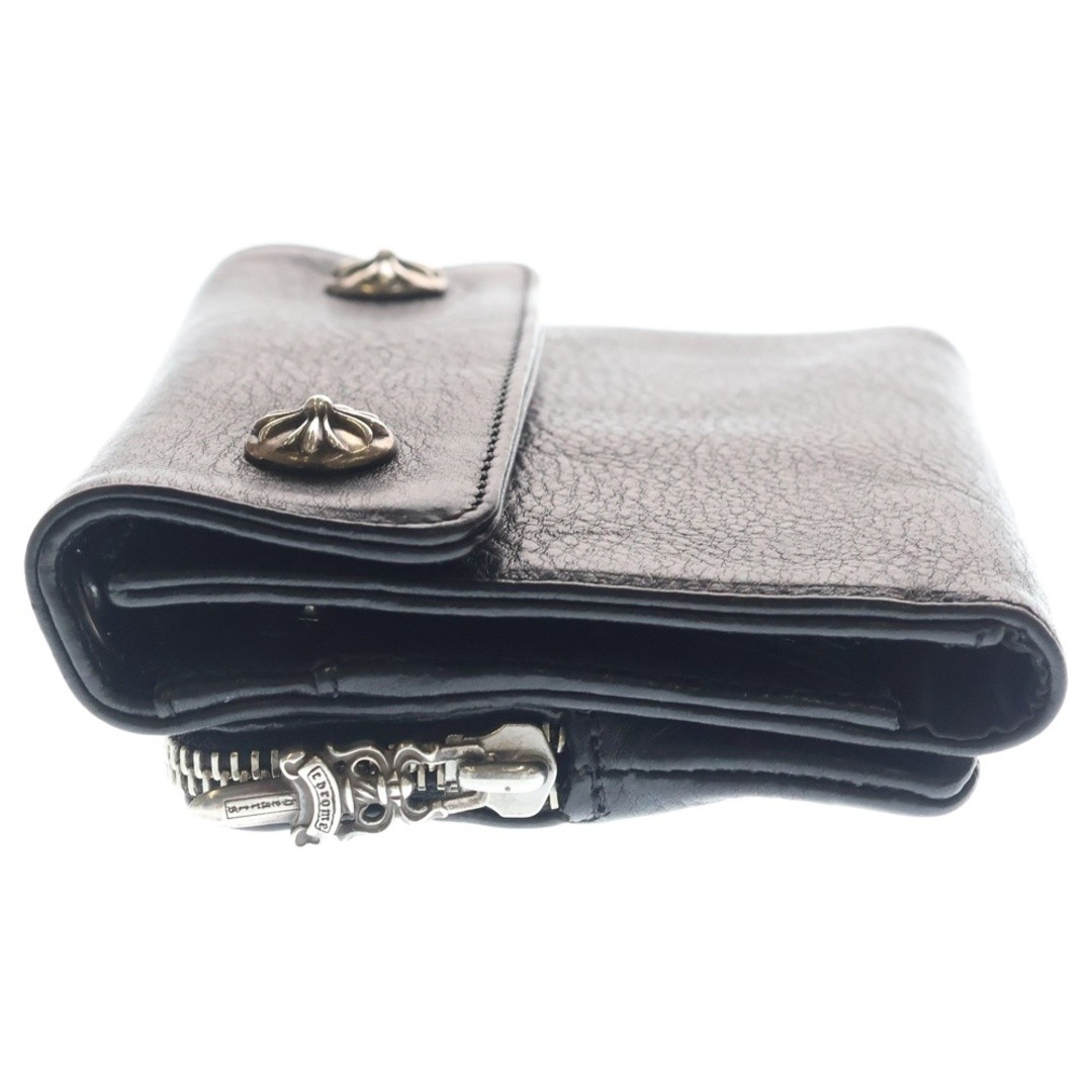 Chrome Hearts Big Spoon Crossbutton Leather Wallet Black Used 91b4d22b7c44f7f482