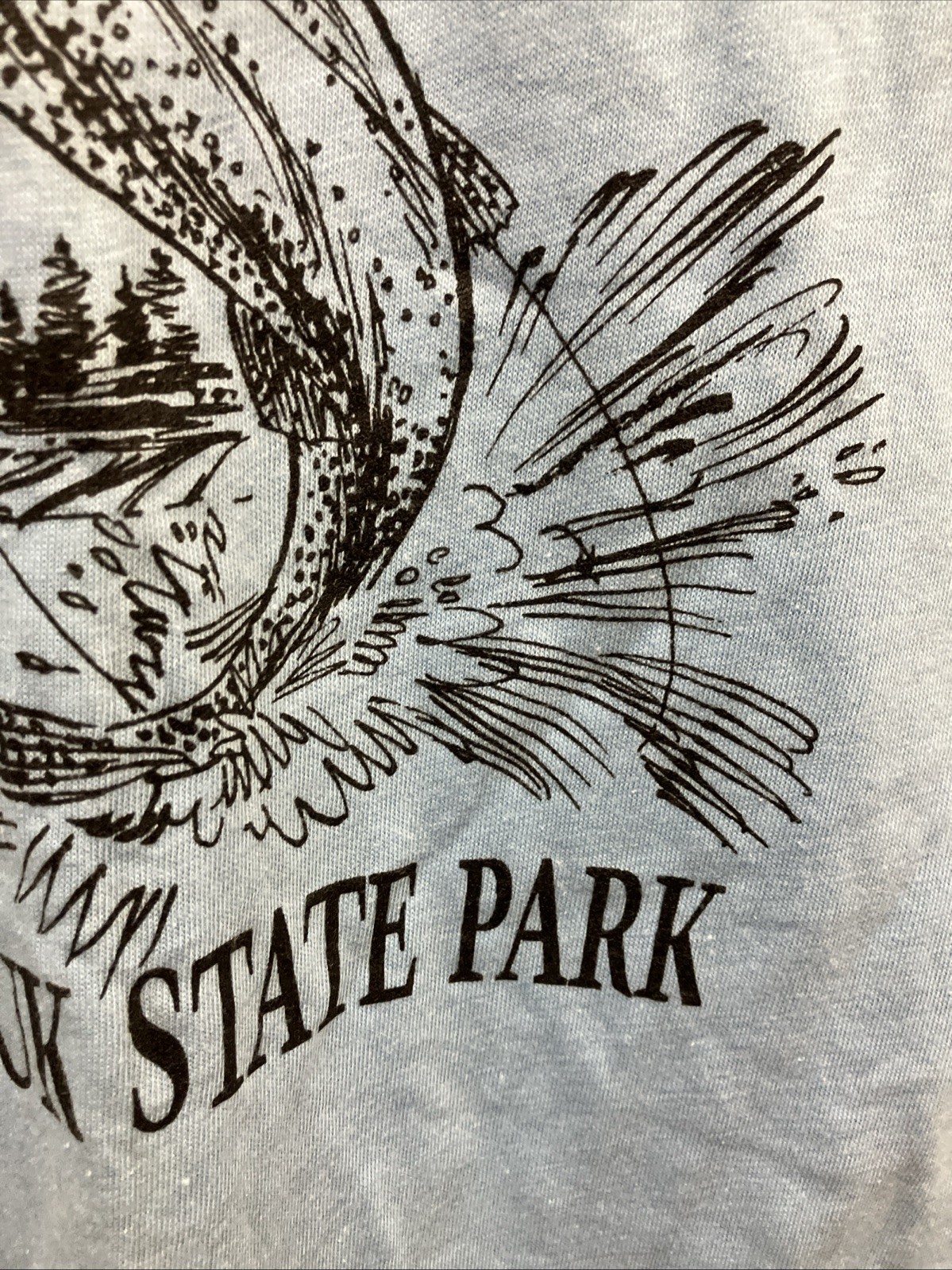 VTG 1988 Rose Holland Trout Derby T Shirt Size Small Fishing Montauk State Park