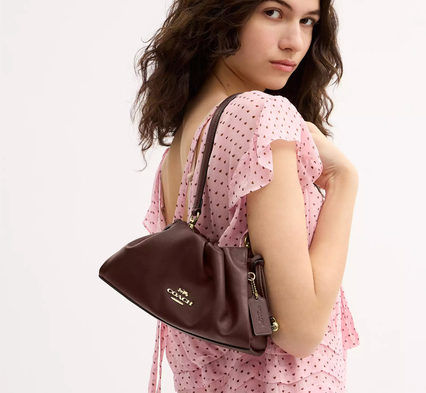 NWT Coach Faye Shoulder Bag CV529 Gold/Maple