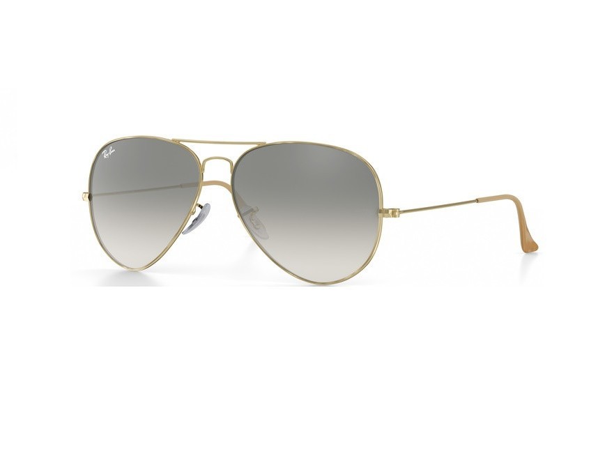 Sunglasses Aviator 3025 001/32 Light GRAY Gradient Lenses- Ray Ban Standard Size