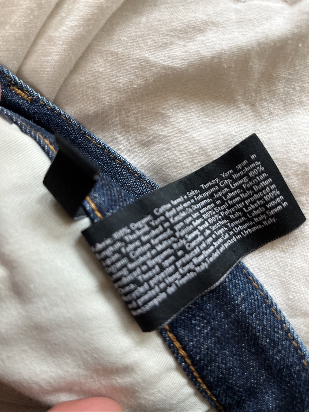 Asket Raw Denim Jeans – 31×34 (Fits 32×29 Cuffed) – Dark – 100% Organic Cotton