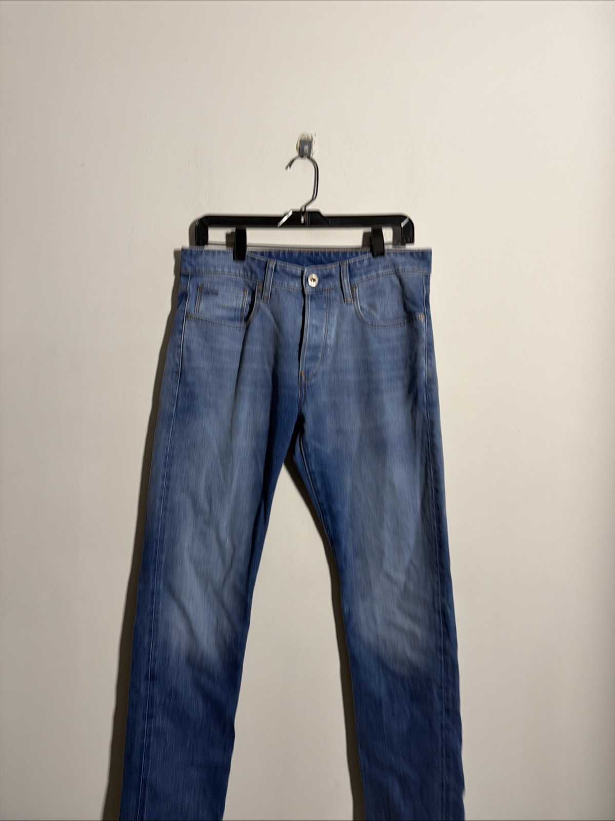 EUC MEN’S G RAW 3301 SLIM BLUE JEANS DENIM SIZE 30 WAIST 32 30×32 PANTS