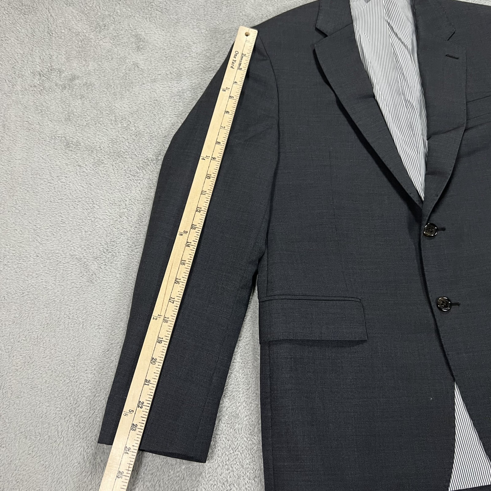 Todd Snyder Blazer Mens 38 R Gray Mayfair Fit 100% Wool New York Made in Canada