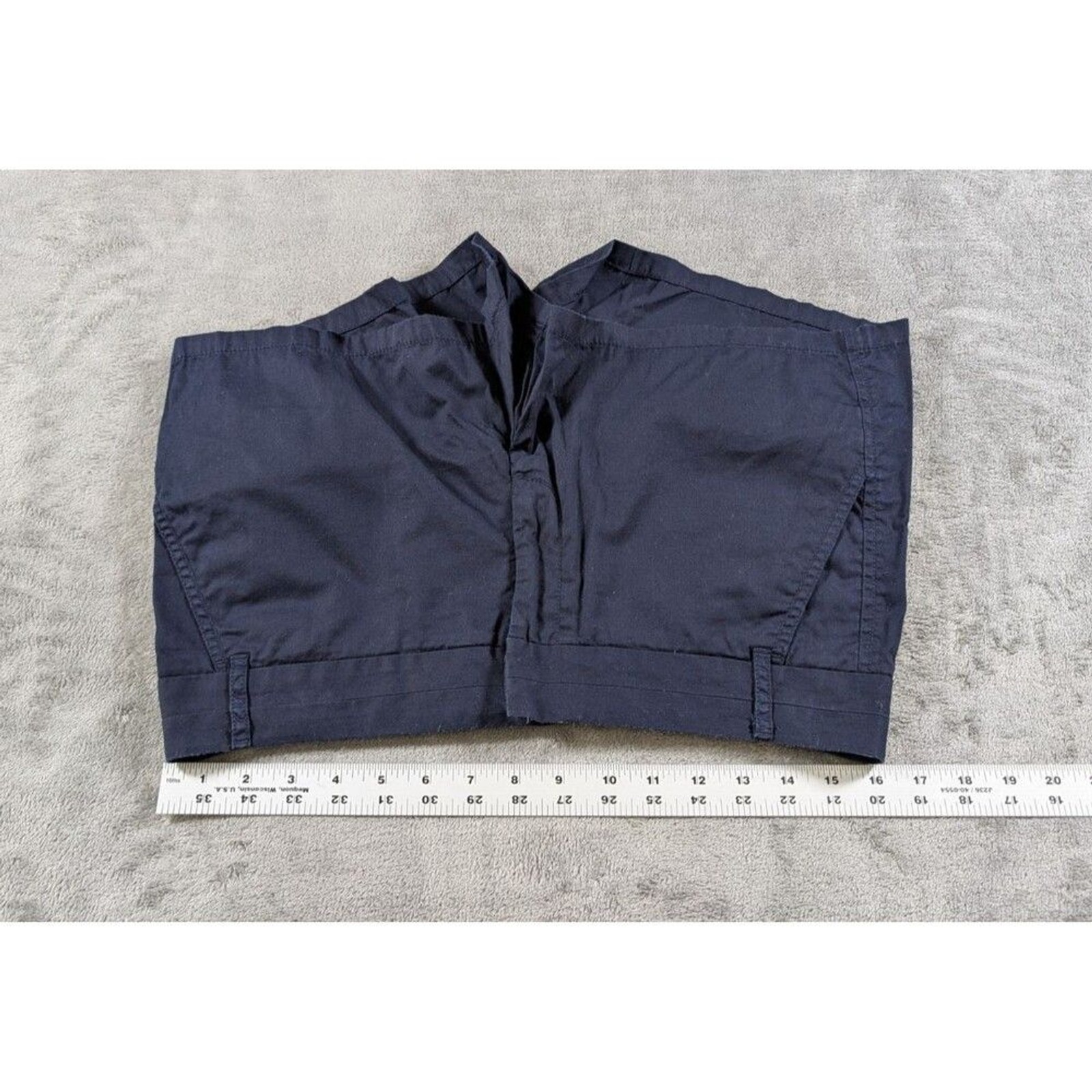 J.Crew Factory Chino Shorts Womens 8 Navy Blue Broken In Cotton Style 36234