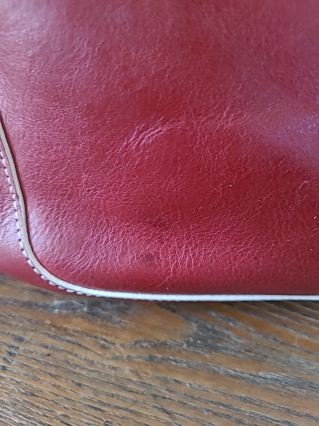 Dooney & Bourke Red Large Florentine Shopper Leather Handbag Crossbody Dust Bag