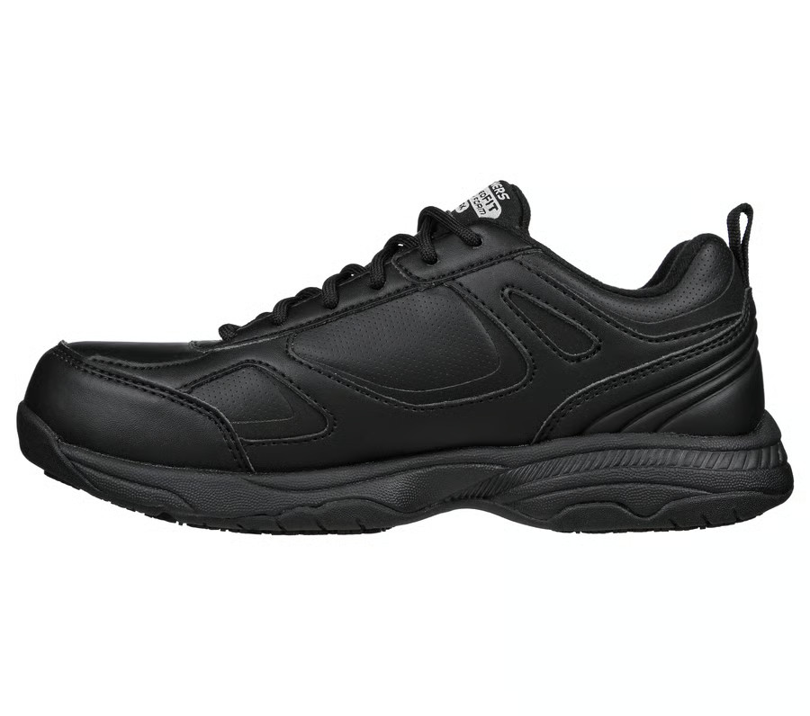 Skechers Men’s Work Relaxed Fit: Dighton SR Slip-Resistant Shoe Black Wide Width