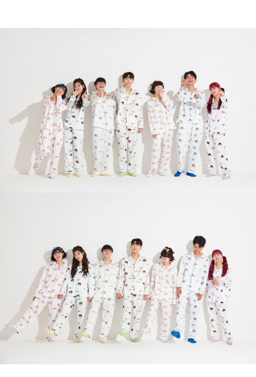 New Official BTS TINYTAN Big Face JK Jung Kook Pajama Set – Size 2