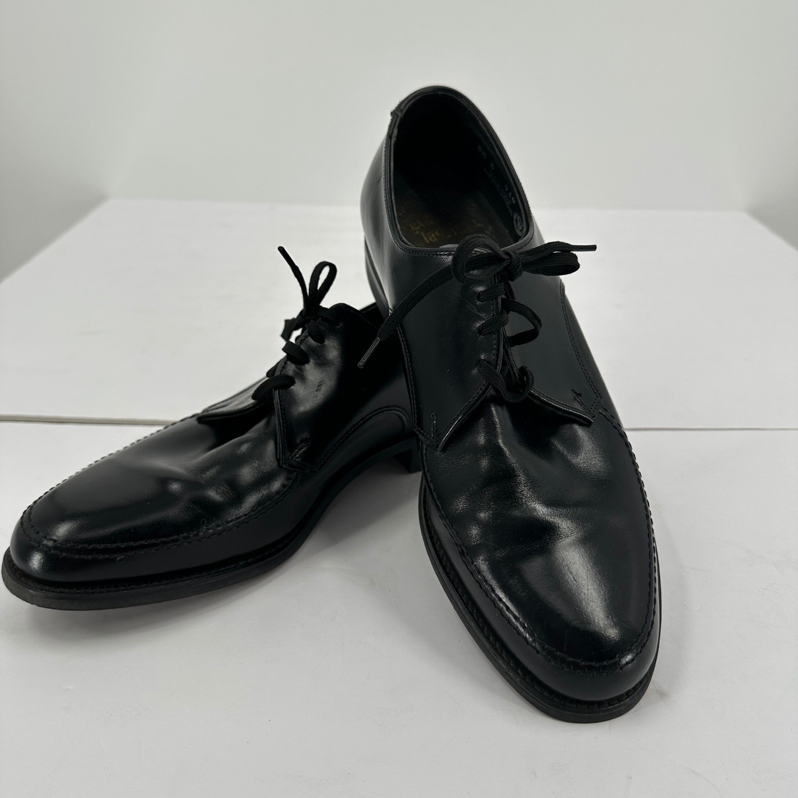 Goodyear Mens Black Leather Oxford Dress Shoes Lace Up Formal Work Size 8.5 E