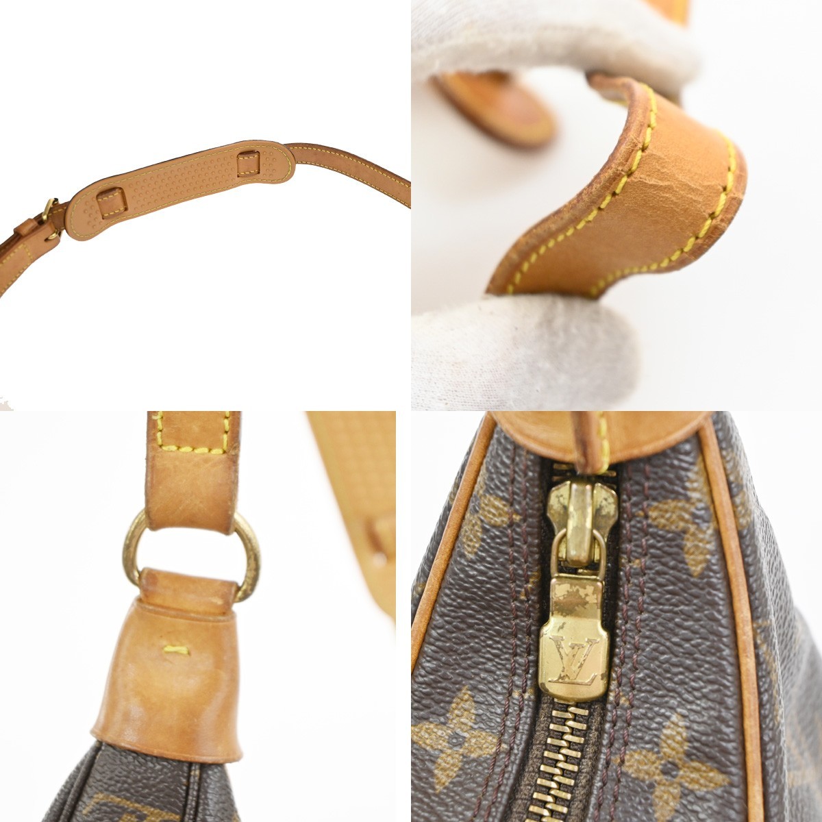 LOUIS VUITTON Boulogne 30 Shoulder Bag Monogram Leather Brown M51265 73PA220