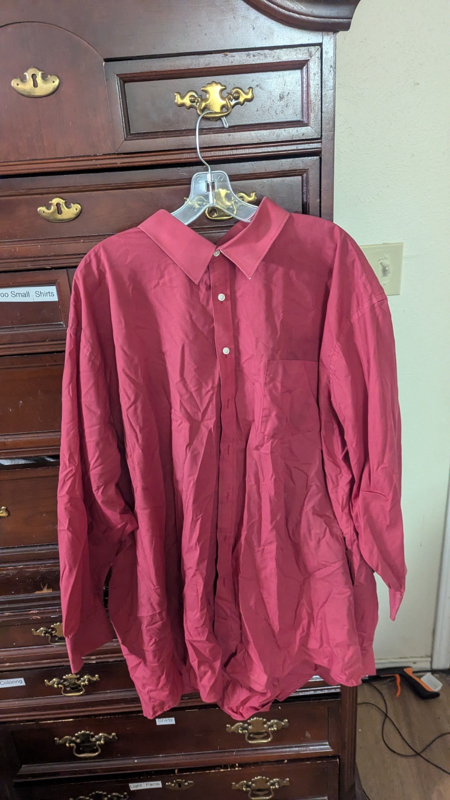 Large Lot MENS BUTTON DOWN DRESS SHIRTS 4XL 20×34/35/36/37/38/39 22×35 SOLID