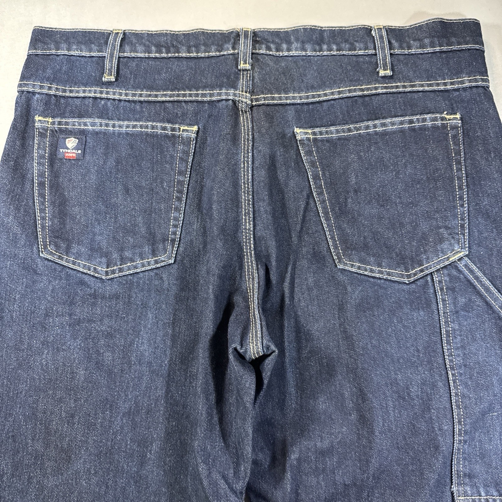 Tyndale FR Jeans Mens 38×34 Dark Wash Flame Resistant Workwear Denim F290T