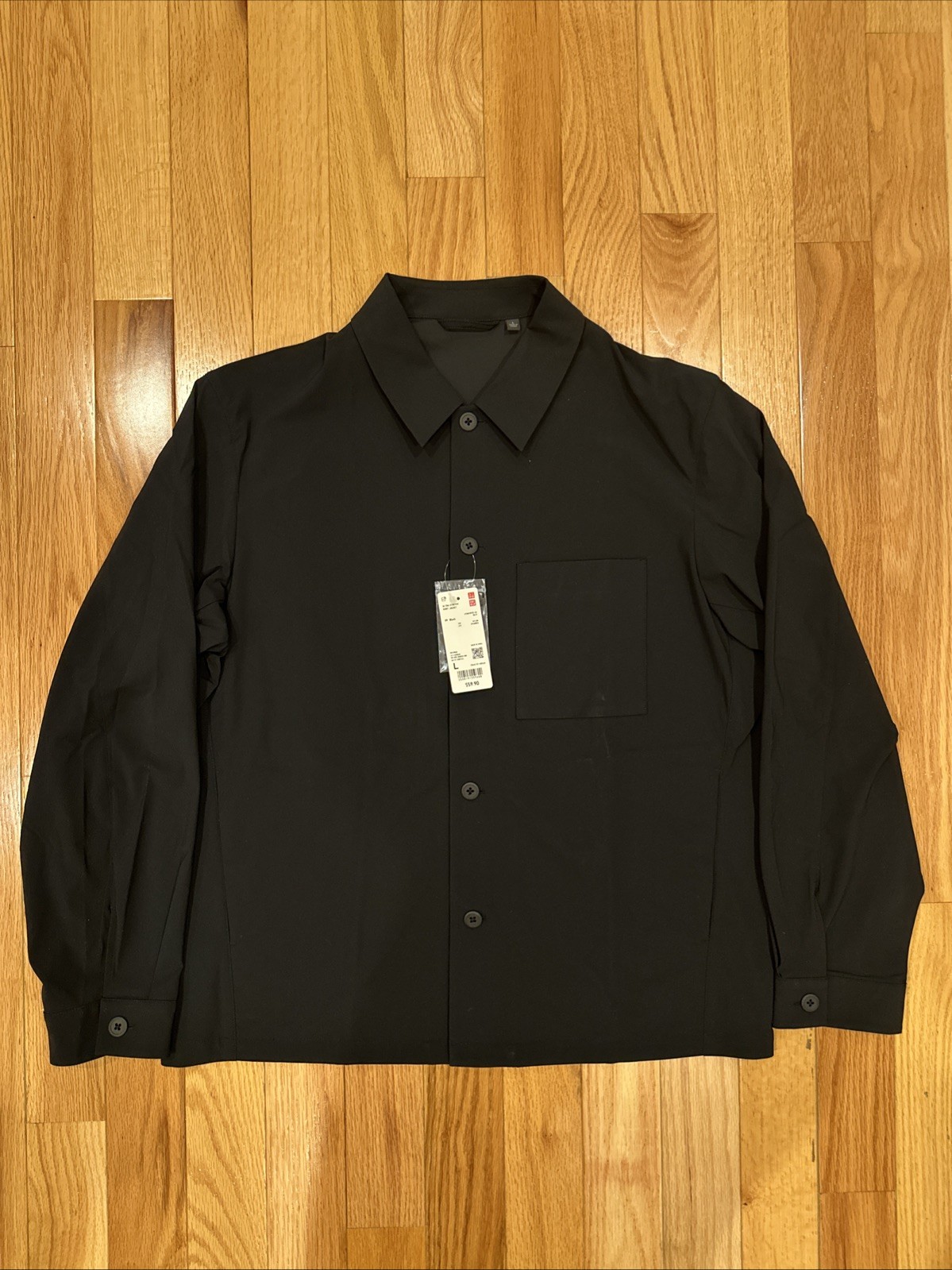 Uniqlo Ultra Stretch Shirt Jacket Black Large