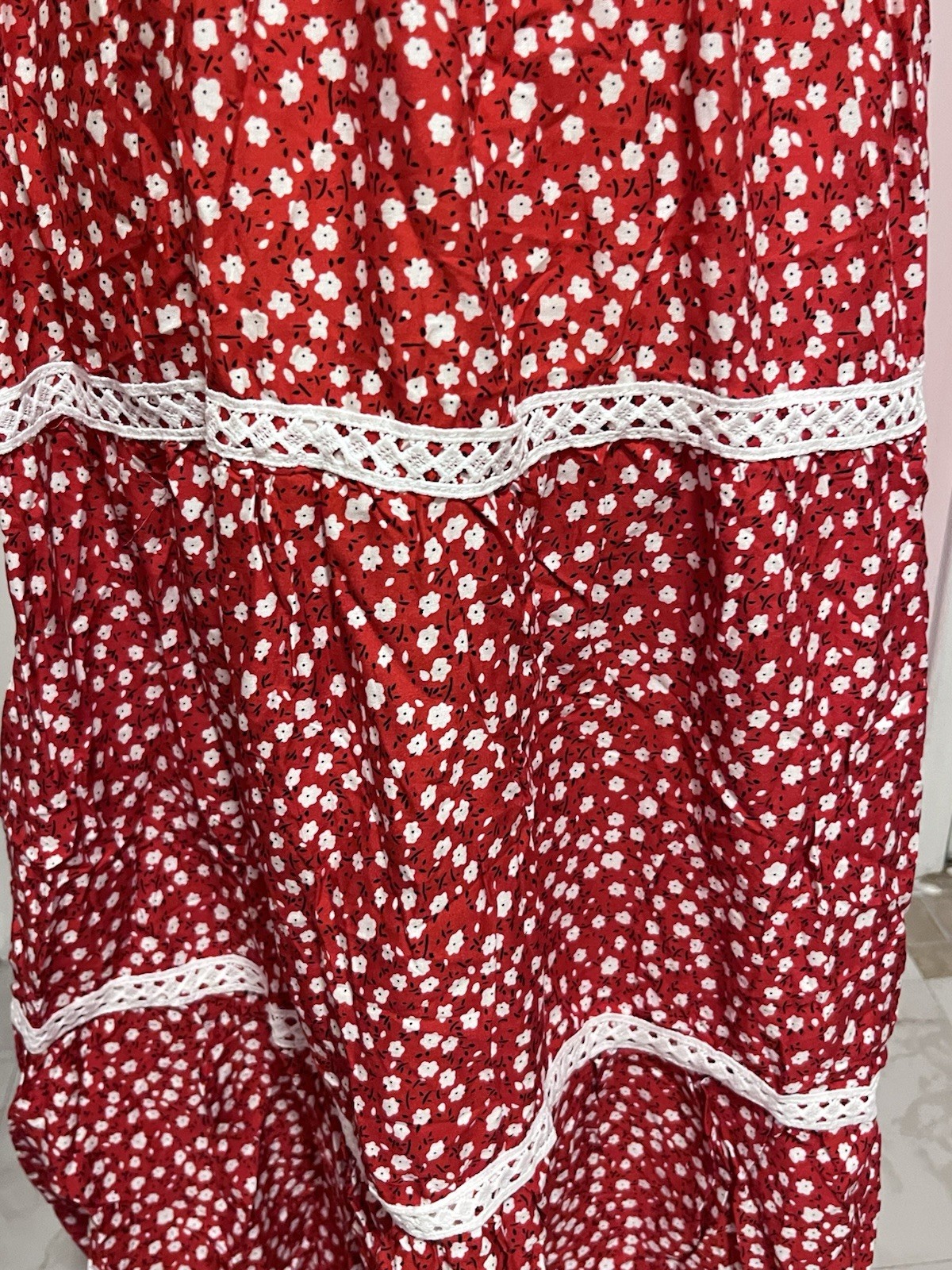 Women’s Summer Dress Size S/M Red Multi