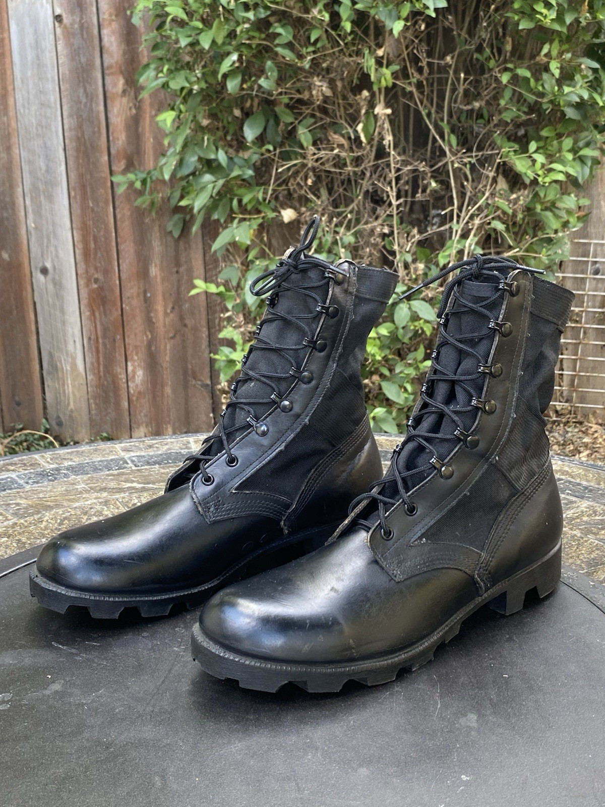 Vintage 1993 Combat Military Jungle Boots Spike Protective Mens Size 12 R