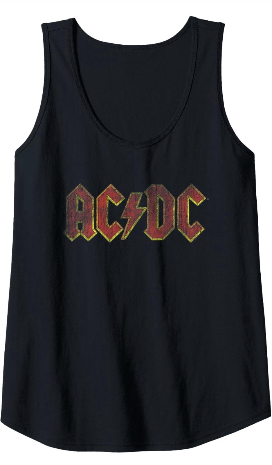 AC/DC Woman Tank Top Shirt Size Small Rock Band