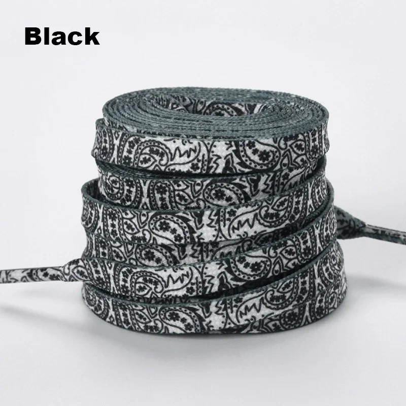 Cashew Flower Shoelace Flat Shoelaces for Sneakers Creative Gradient Colorful Sh
