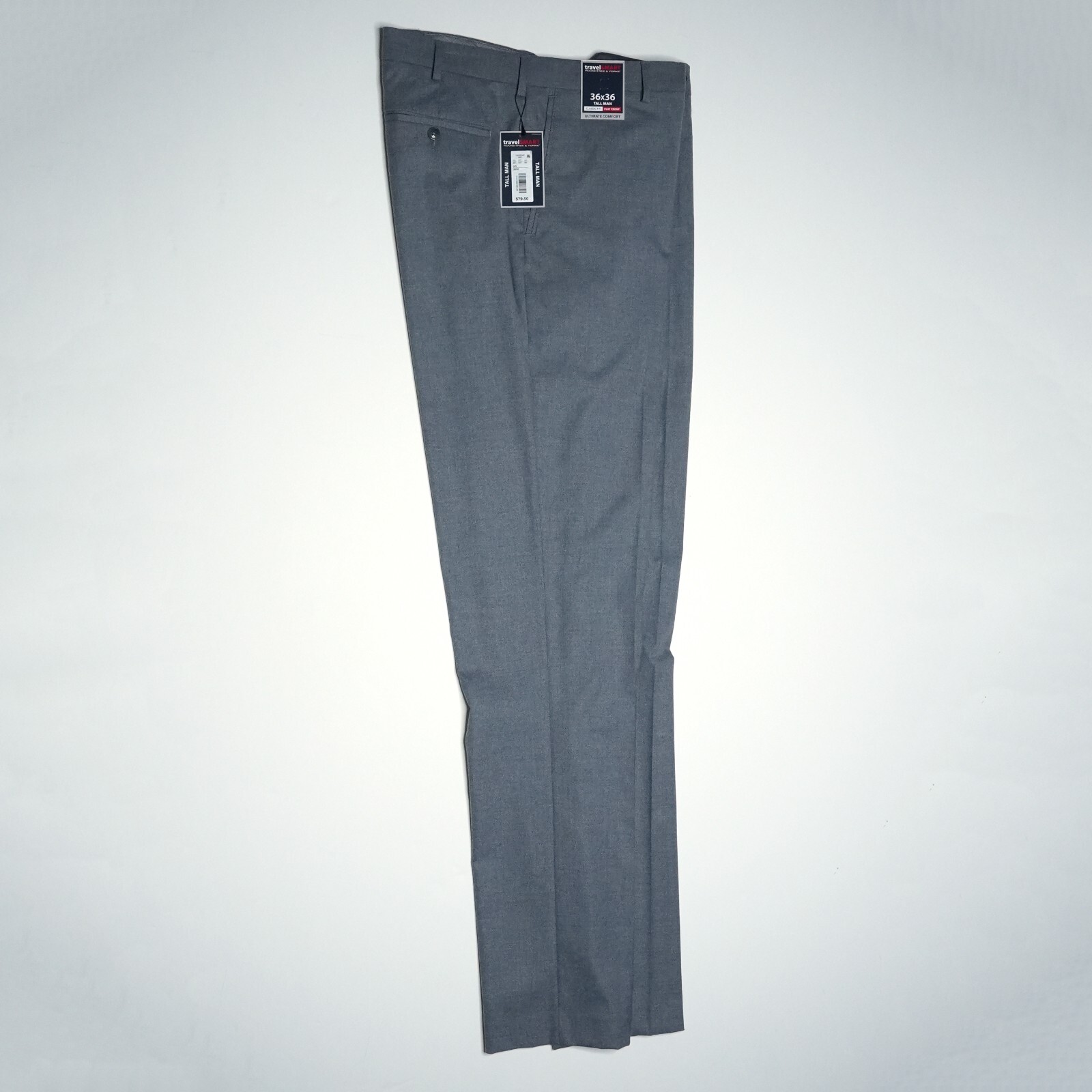 Roundtree & Yorke TravelSmart Pants LT 36″x36″ Tall Gray Easy Care Comfort NWT