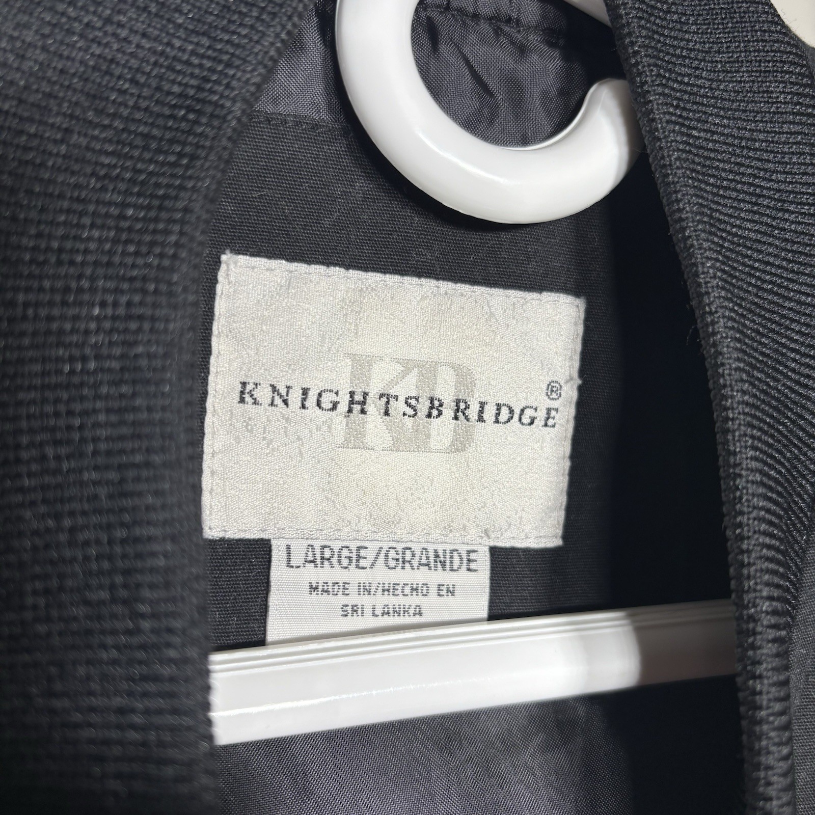 Vintage 90s Knightsbridge Derby Jacket Cup Shoulder Bomber Black Men’s Large USA