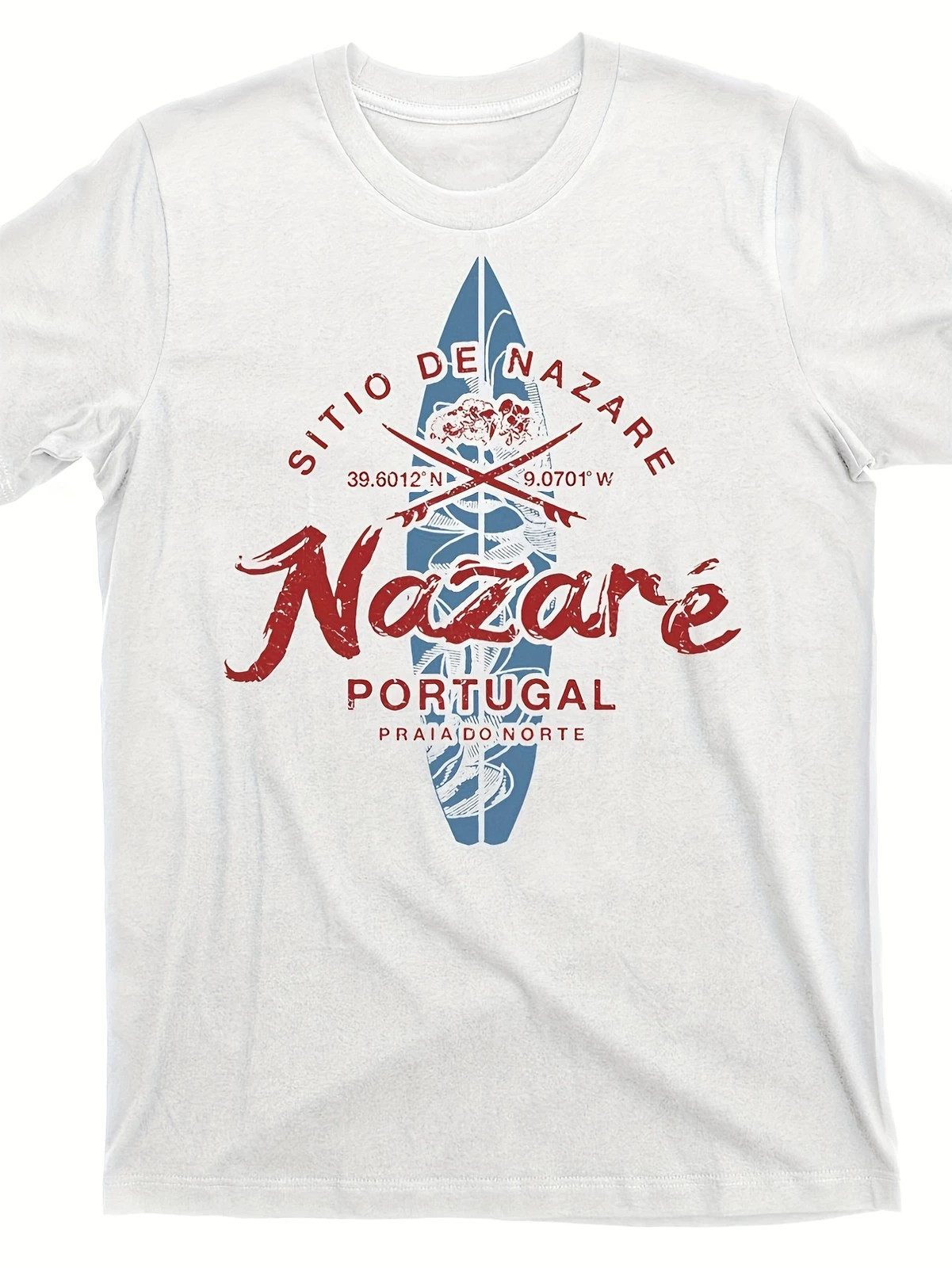 Share Lisbon Portugal Retro Surf Graphic T-Shirt Vintage Beach Unisex T-Shirt