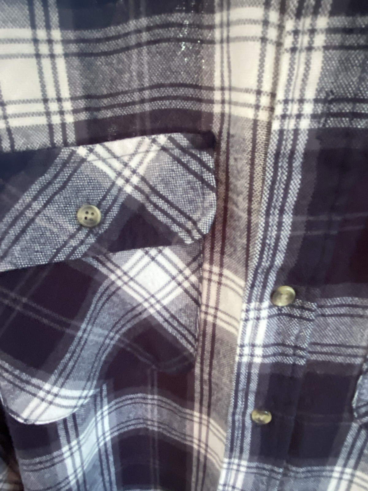 Vintage 90’s David Taylor Men’s Long Sleeve Button-Up Flannel Shirt Plaid