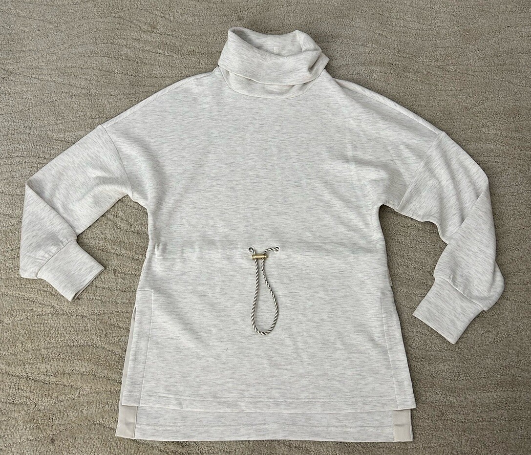 VARLEY Woman’s Ivory/marl Freya cinch waist Sweater/pullover, SZ XS, BNWNT**