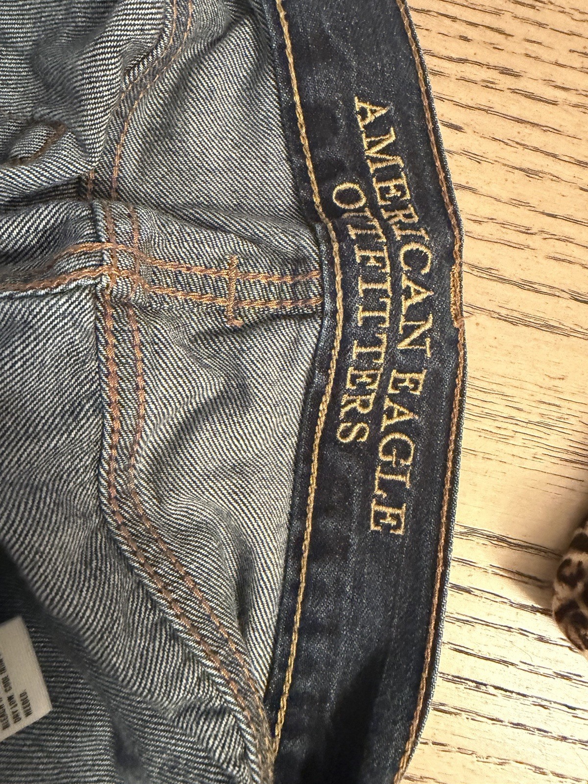 American Eagle Outfitters Men’s Straight Fit Dark Wash Denim Jeans