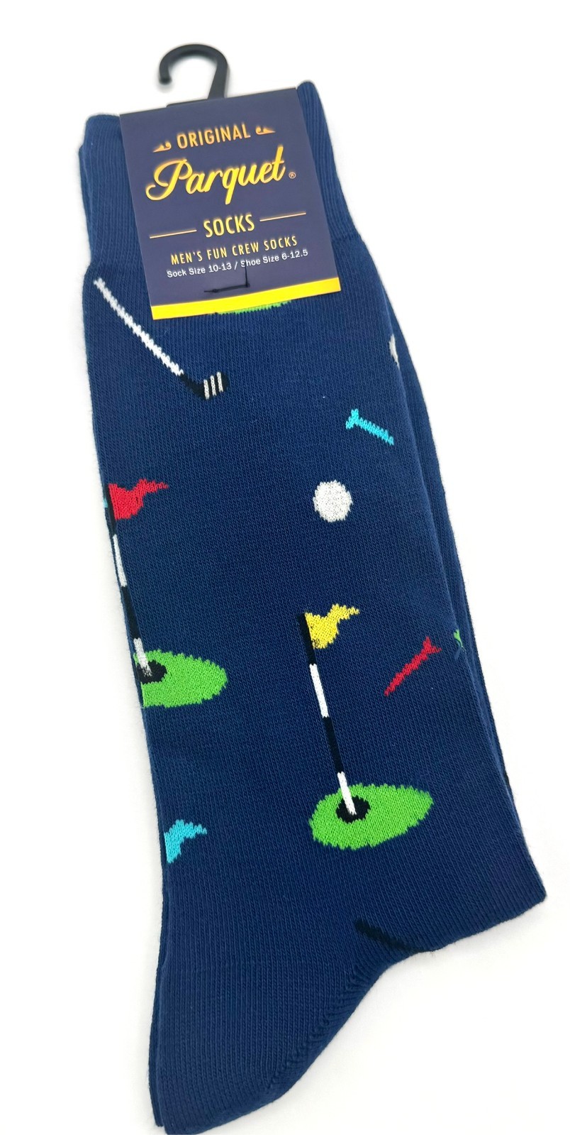 Parquet Men’s Funny Sports Socks Crew Baseball Golf Football Tennis Billiards No