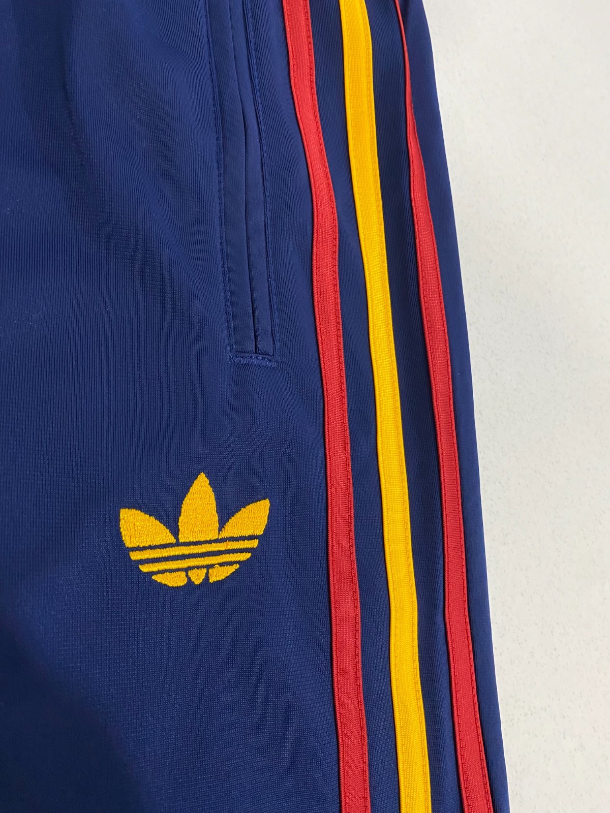Adidas Originals Firebird Tracksuit Dark Blue Crew Yellow Team Power Red Size XL