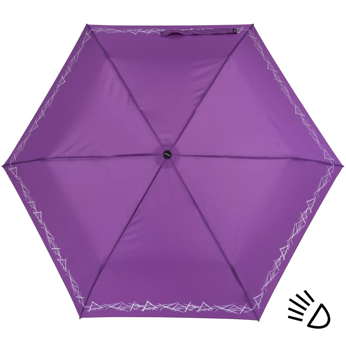 4Kids children’s pocket umbrella reflective with reflective trim purple