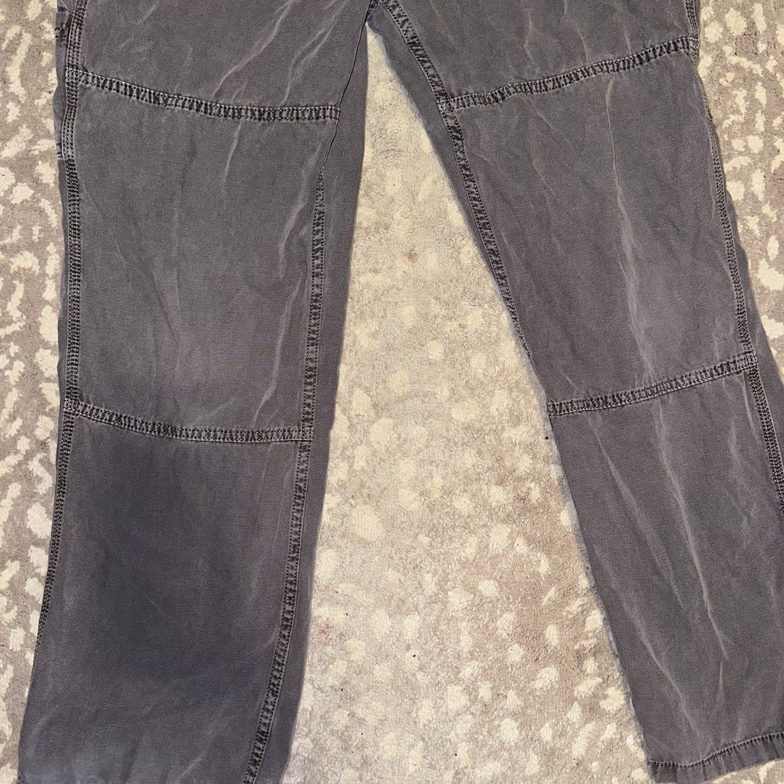 Men’s Aeropostale Charcoal Carpenter Pant Size Med NWT Tool Pockets Hammer Loop