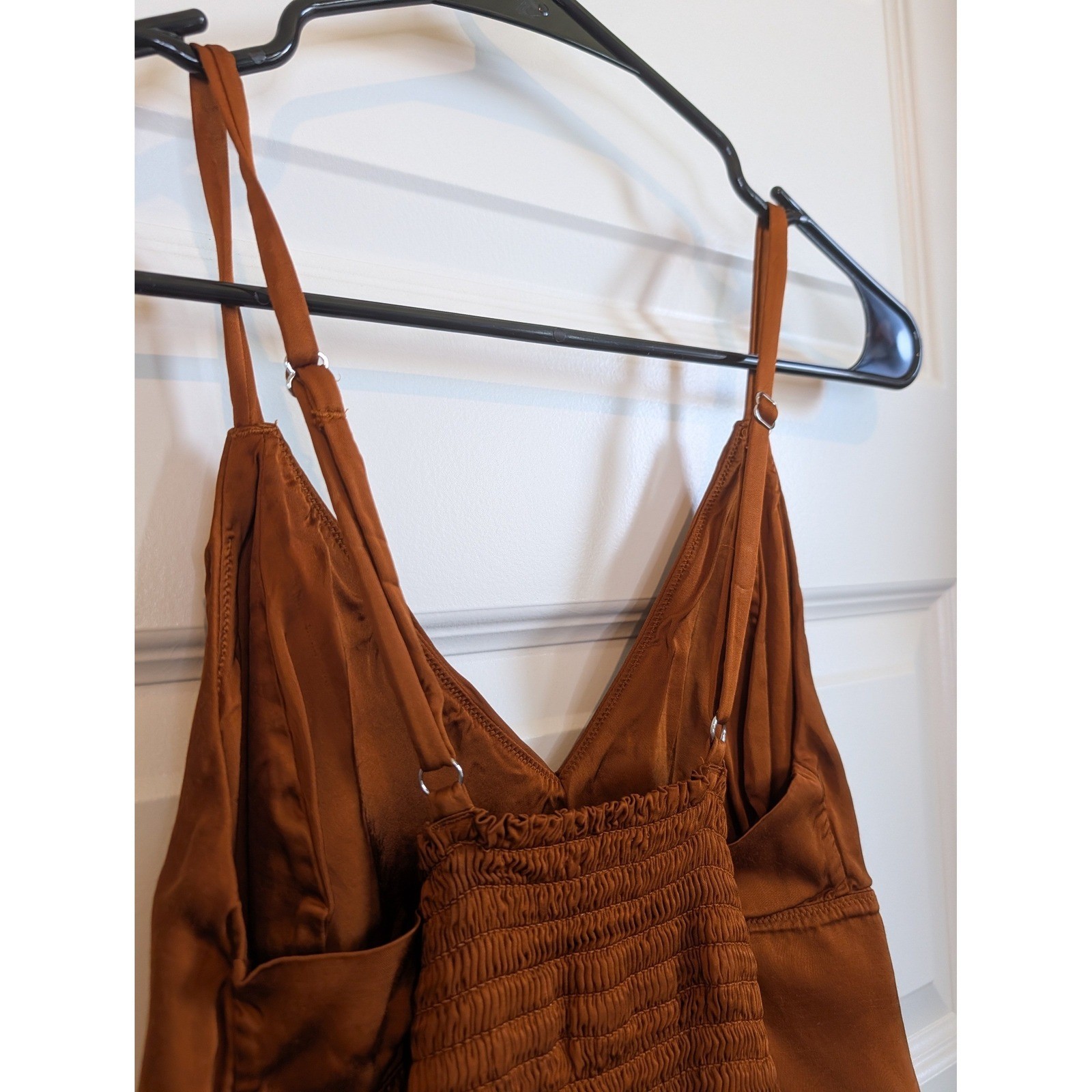 Aerie Satin Smocked Camisole Top