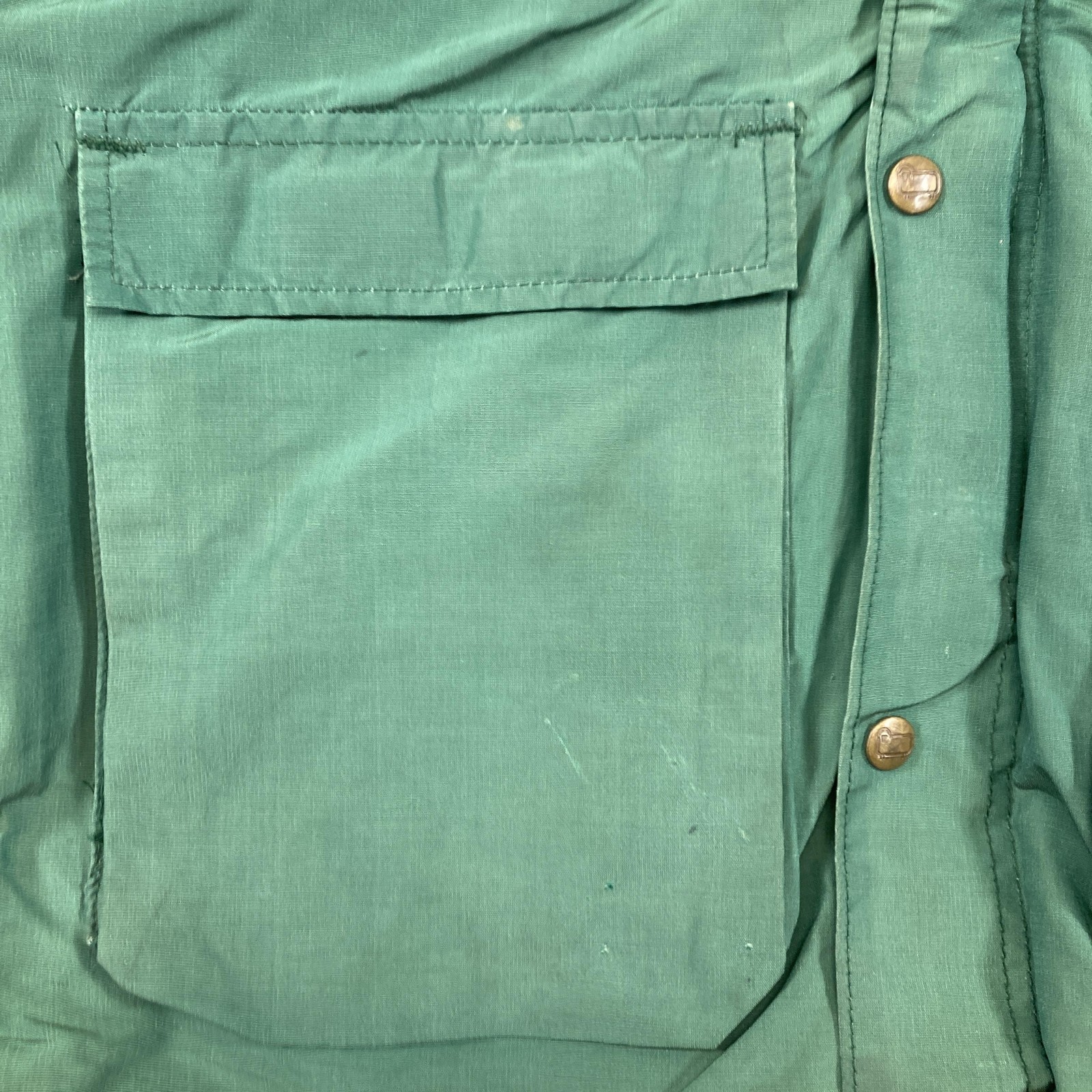 Vintage Woolrich Jacket Mens Large Green Hooded Hunting Parka Coat Plaid Lined