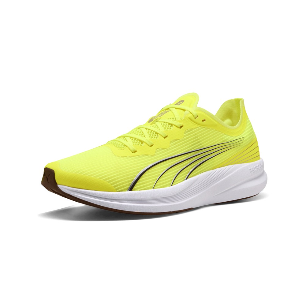 PUMA Redeem Pro Racer Lace Up Mens Yellow Sneakers Casual Shoes 37944214