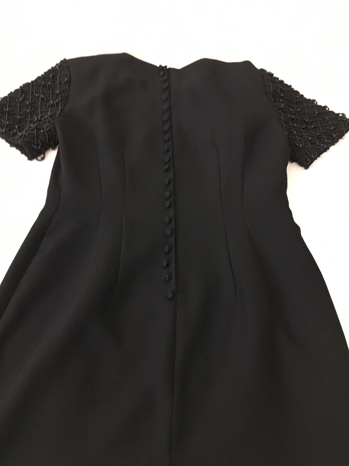 JESSICA HOWARD Petite Woman’s Beaded Little Black Dress Size 8P