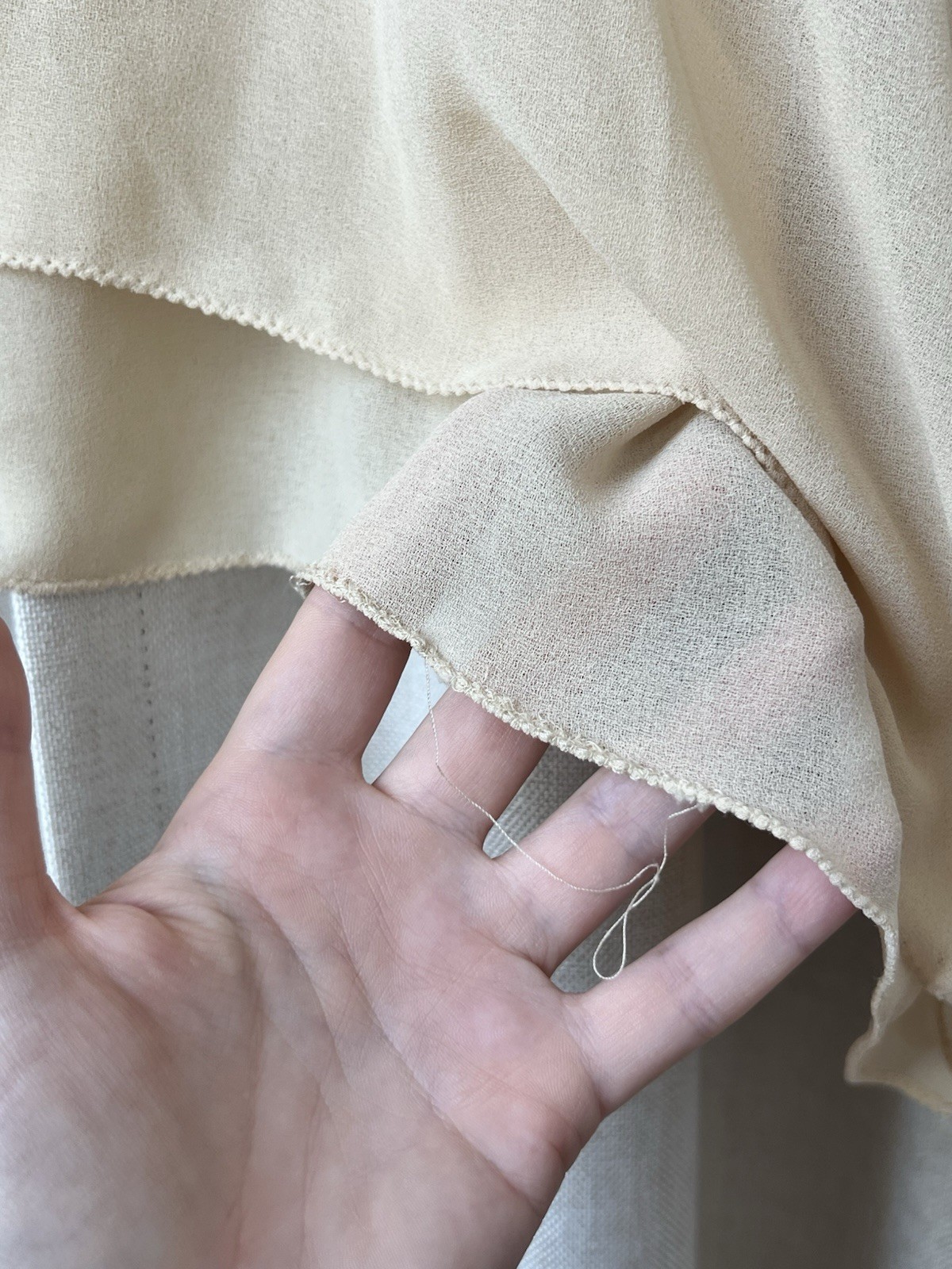 Chelsea And Violet Size Medium Semisheer Tightly Woven Flowy Blouse Brass Studs