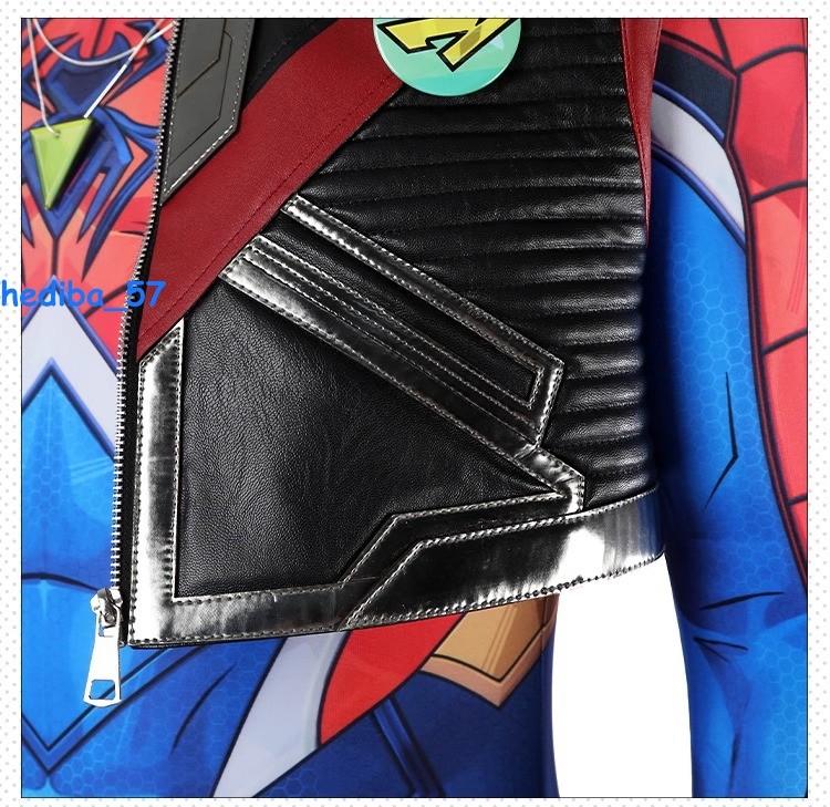 Marvel Rivals Spider-punk Costume Cosplay Jumpsuit Halloween Carnival Outfit New