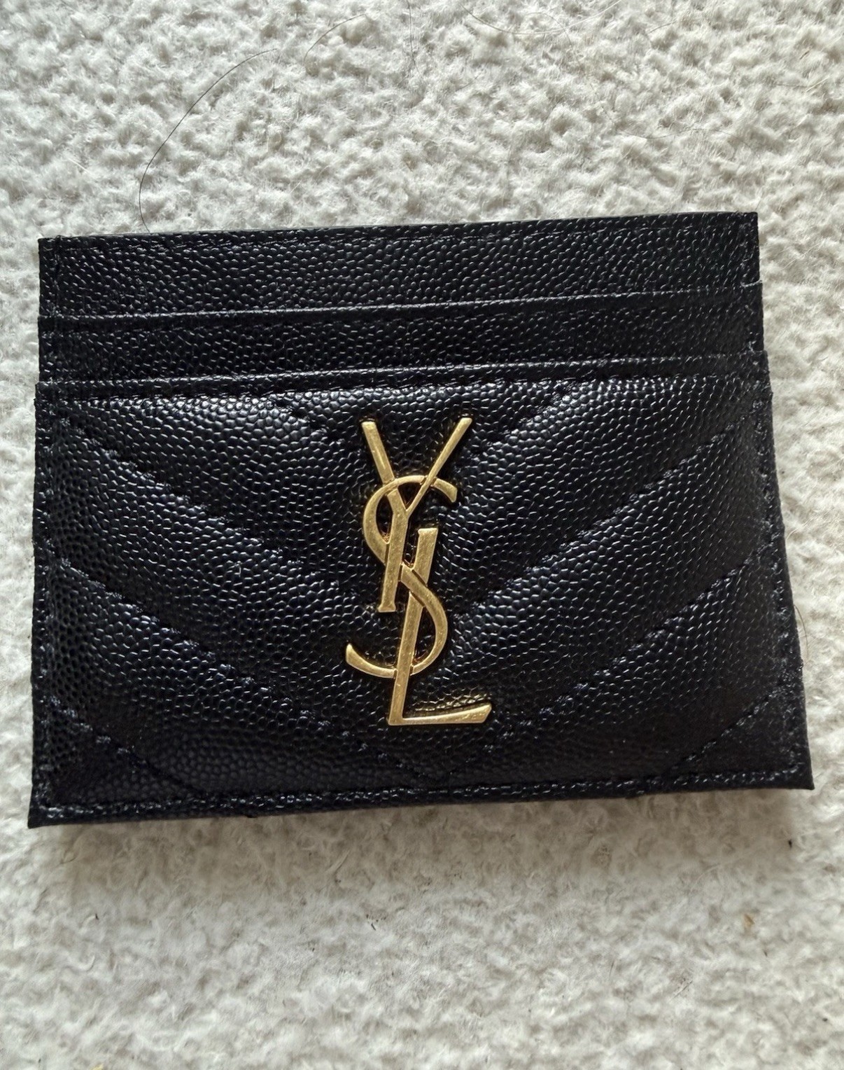 YSL Card holder Black