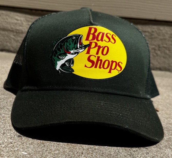 Bass Pro Shops Dark Green Trucker Hat Mesh Back Adjustable Fishing Outdoor