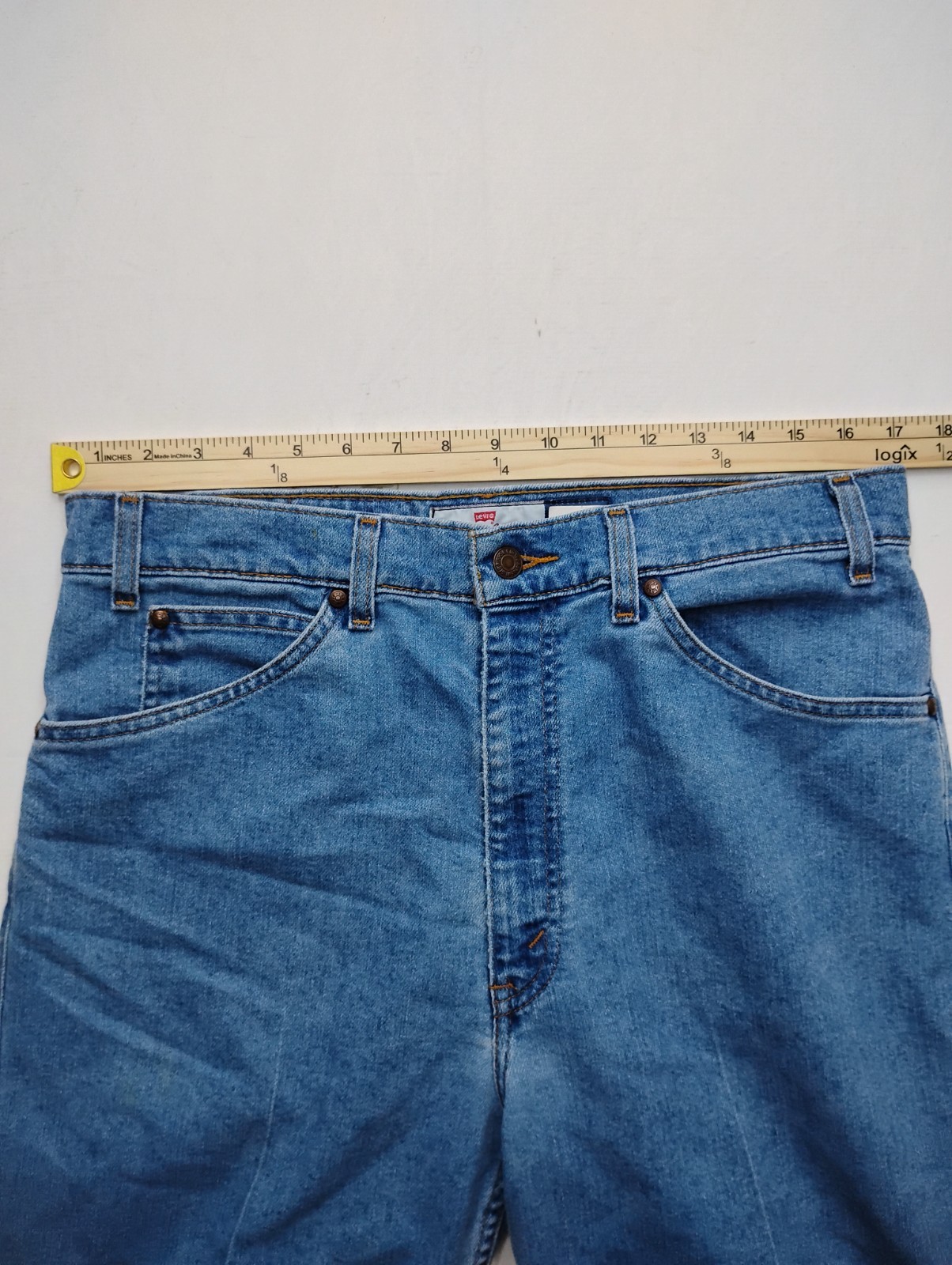Levi’s 540 Brown Tab 34×34 Vintage 90s Relaxed Fit Blue Denim Mexico Jeans 1994