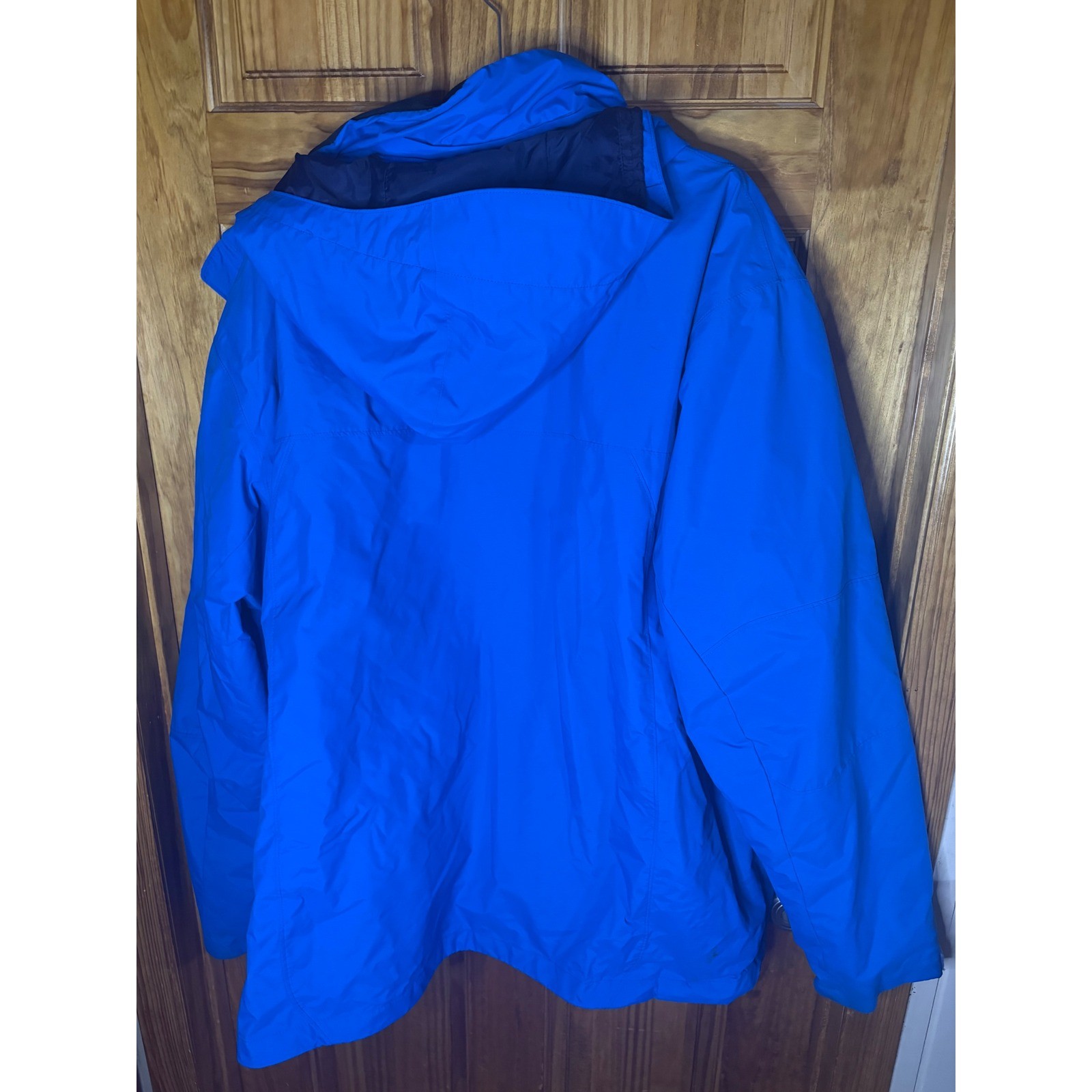 Columbia Omni-Tech 2 in 1 Omni-Heat Blue Waterproof Rain Jacket Mens XXL WM1053