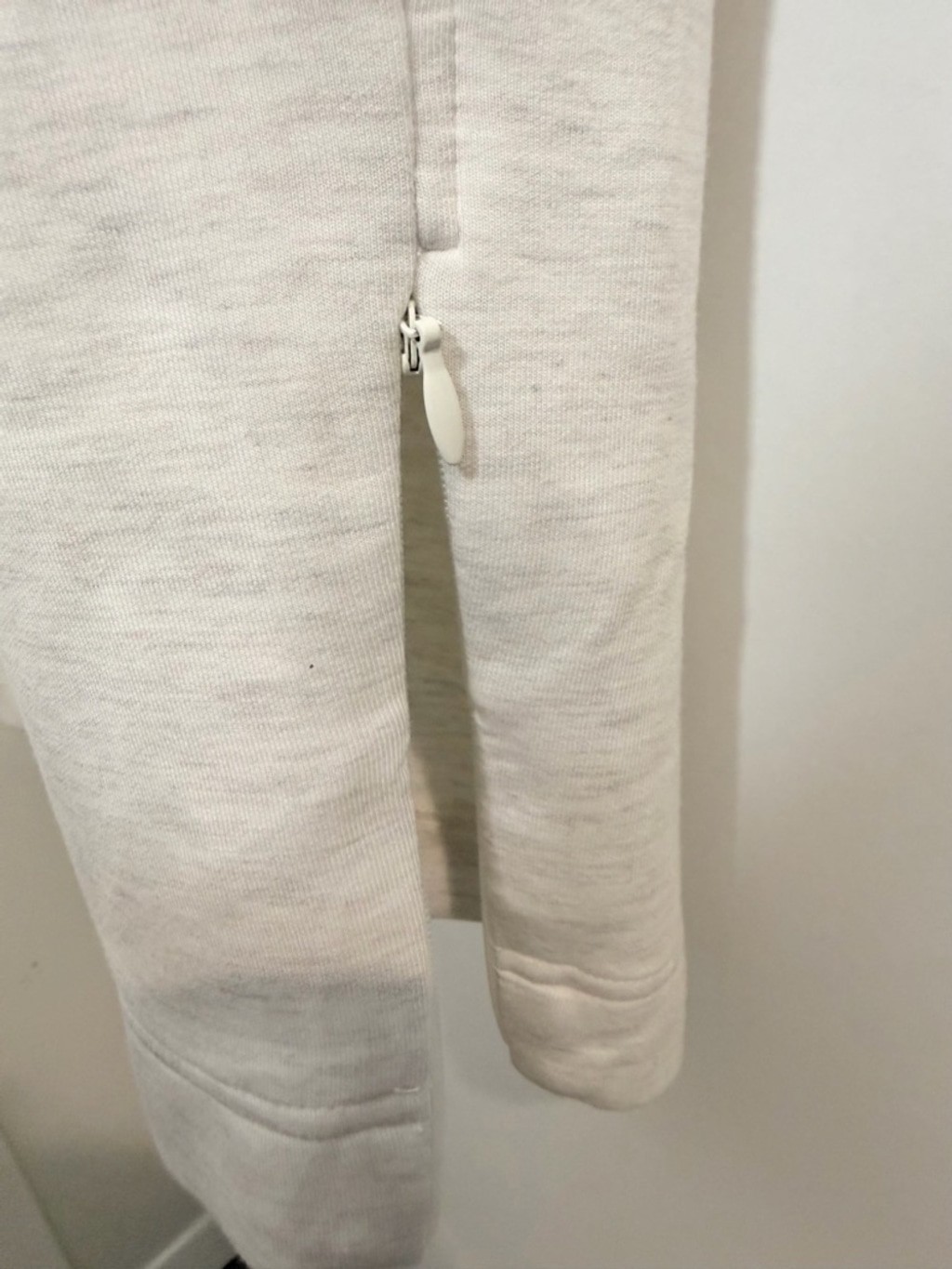 Varley The Slim Zip Hem Pants 29.5″ Ivory Marl Women’s Size Large