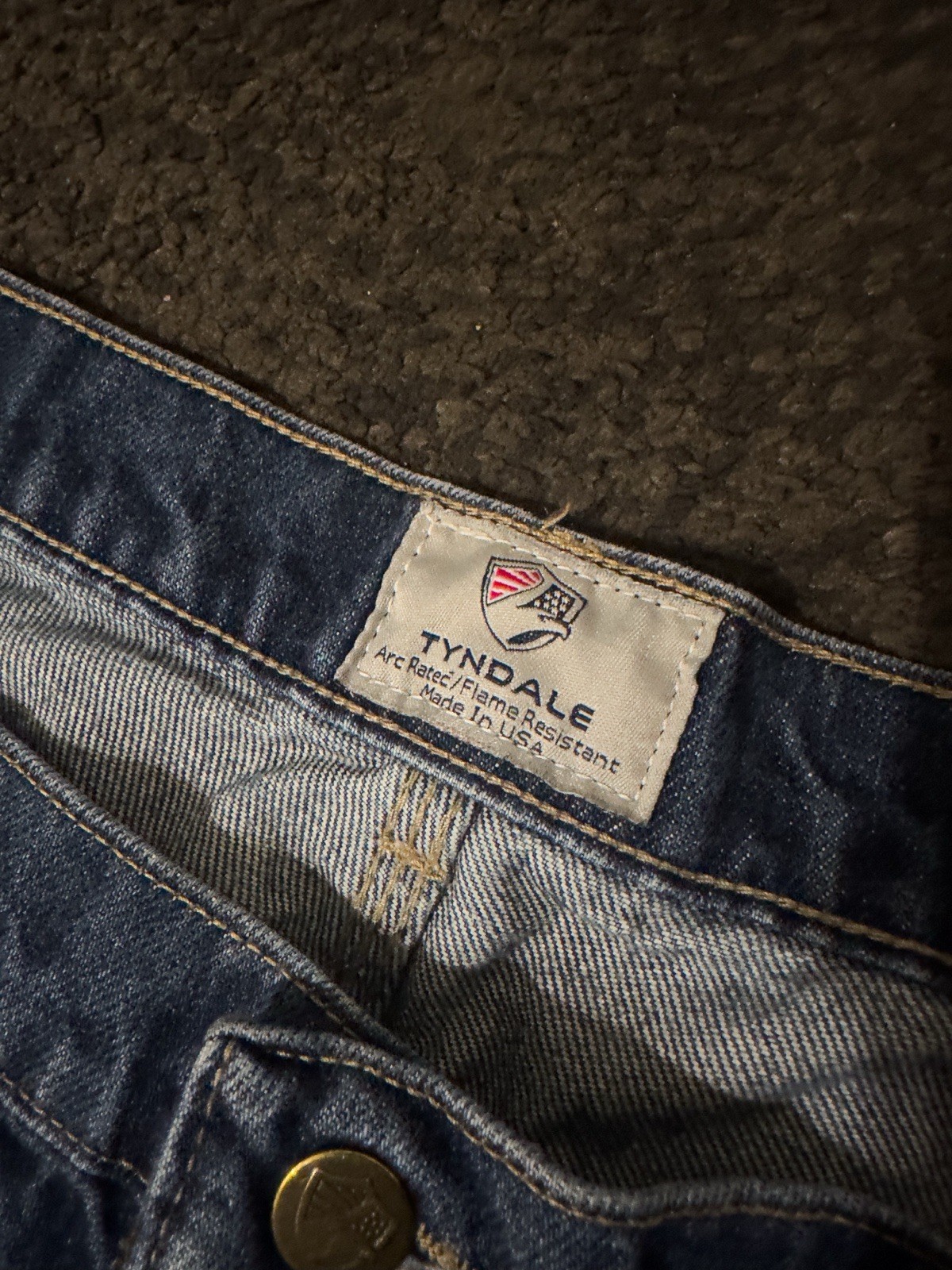 Tyndale FR Flame Resistant Blue Denim Pants W42 L30