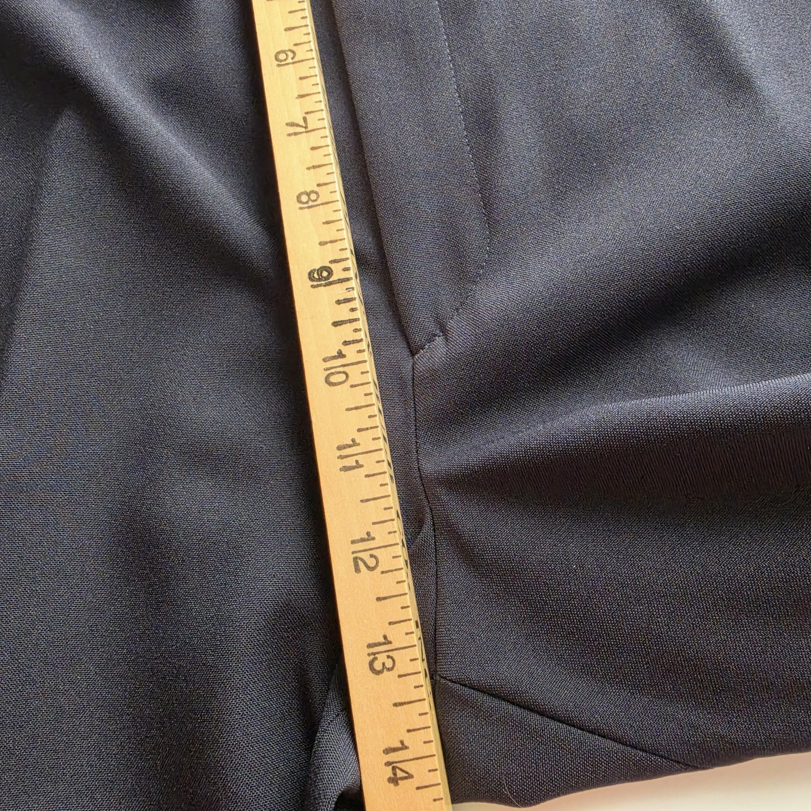 David Taylor Flexslax II Pants Men 42×29 Navy Blue Comfort Stretch Polyester