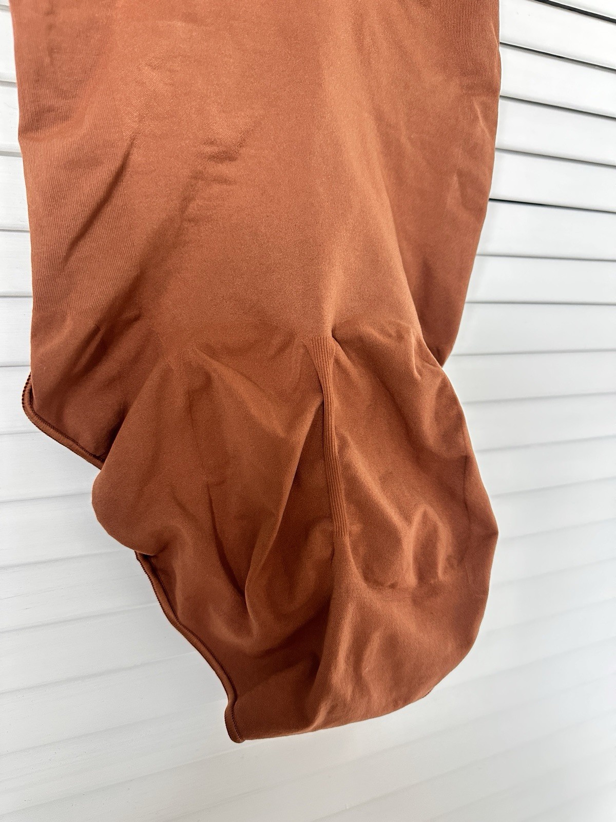 SKIMS Seamless Sculpt Bodysuit Shapewear Rust Brown Size M