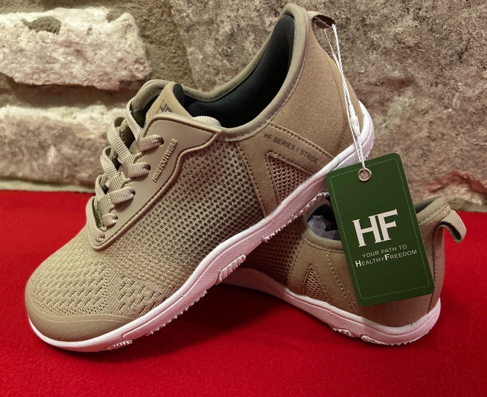 Hike Footwear Shoes HF Stride Sz M4 W6 Beige EU36-3 Ergonomic Barefoot Sneaker
