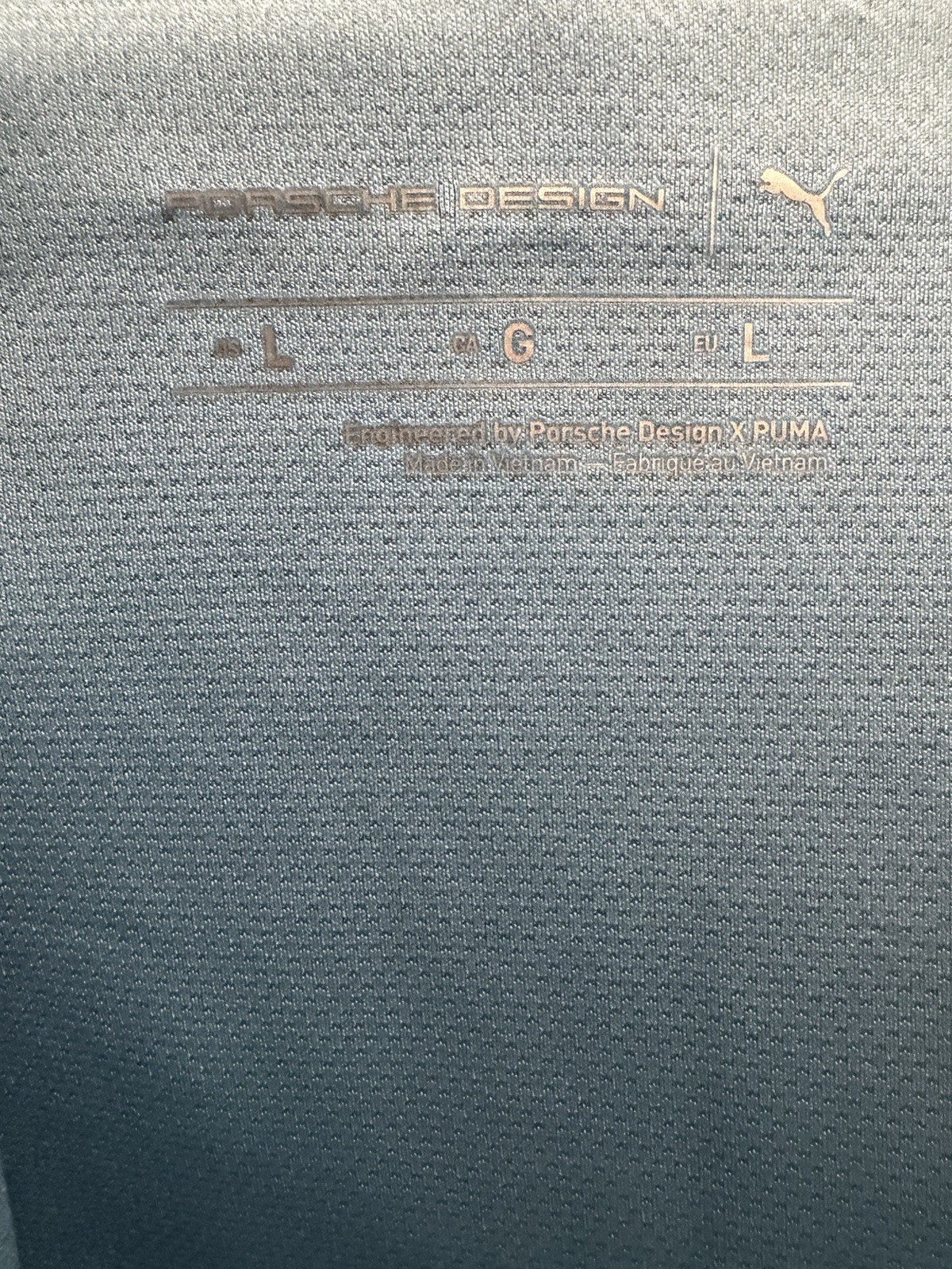 PUMA Porsche Design Full Zip Hooded Light Blue Men luxury Jacket Large NWT