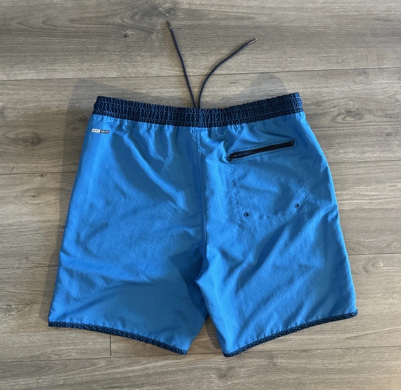 Hurley Mesh Lined Swim Trunks Pockets & Drawstring Mens Large Blue