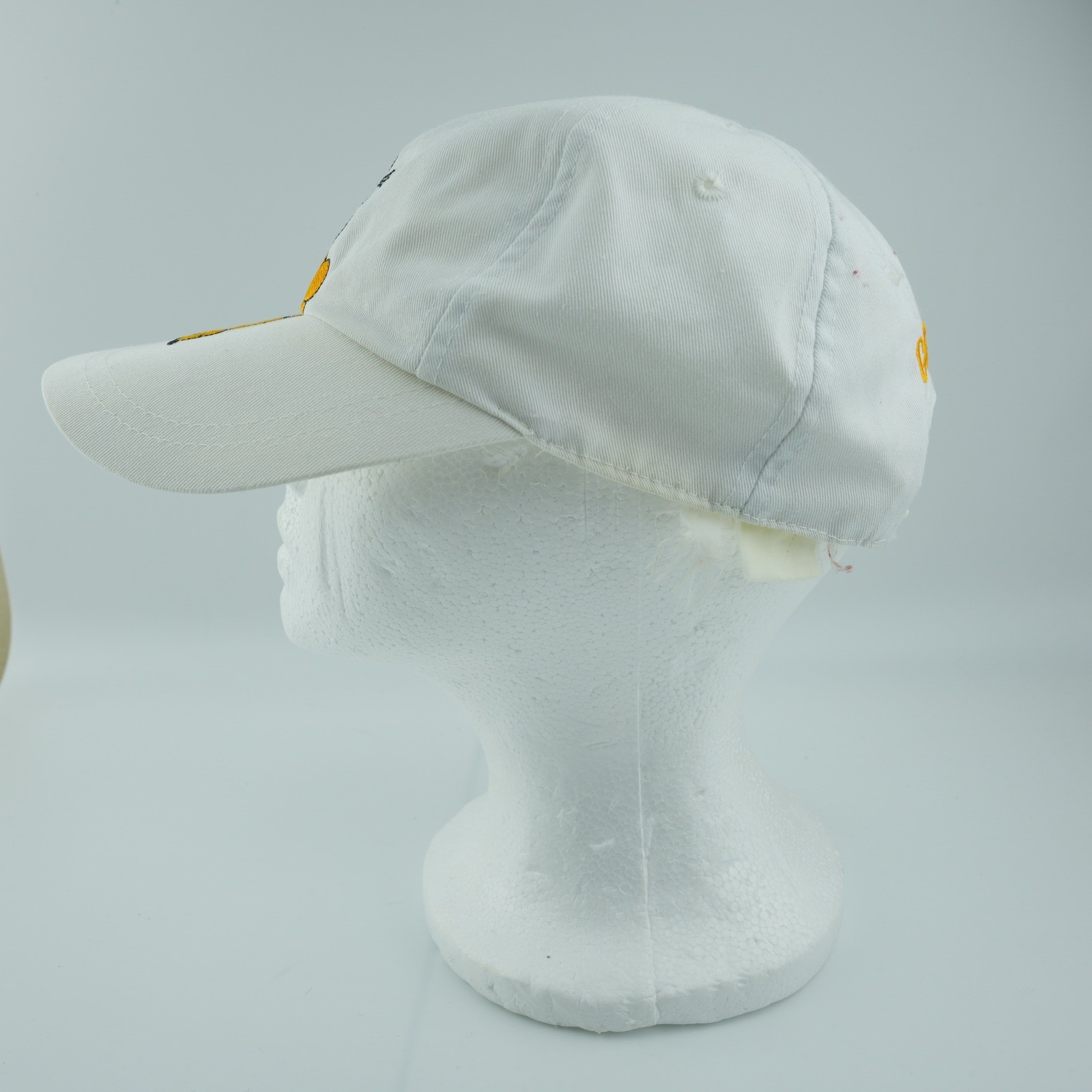 Vintage 90s Garfield Hat Cap Snapback White Cartoon Nostalgia Collectible