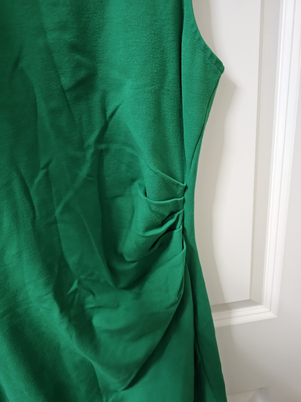 Kenneth Cole, Green, Ruched Bodycon Dress, Rayon/Nylon/Span, Size 6
