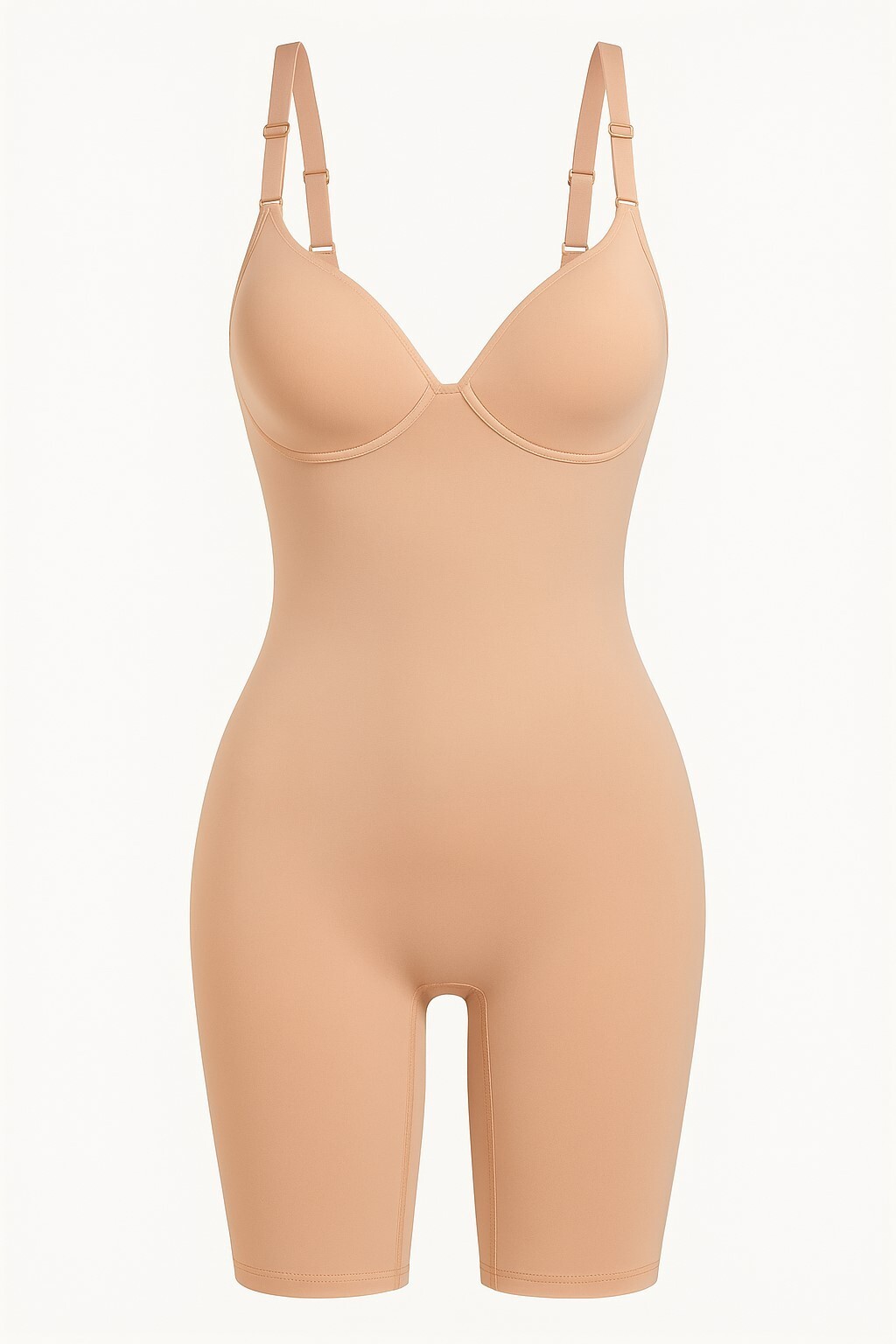 Seamless Slimming Bodysuit for Women – Adjustable Straps & Built-In Bra